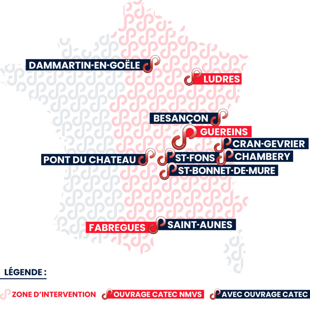 Carte NMVS centres